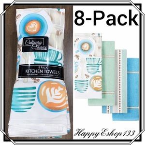 Town & Country Culinary Kitchen Towels, 8-Pack